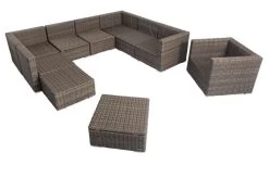 OUTFLEXX Loungemöbel-Set, Grau, Polyrattan, 10 Personen, Mit Sessel, Verstellbare Sitzflächen, Wasserfeste Kissenbox -Gartenmöbel Geschäft 2 18366 BOX.jpg