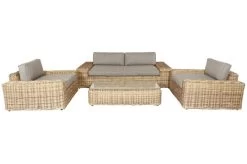 OUTFLEXX Loungegruppe, Natur Meliert/sand, Polyrattan, Für 4 Personen, Inkl. Polster -Gartenmöbel Geschäft 2 18852.jpg