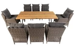 OUTFLEXX Esstischgarnitur, Edelstahl/recyceltes FSC-Teak, Tisch 220x100cm, 8 Diningsessel, A-Gestell -Gartenmöbel Geschäft 2 19383.jpg