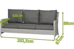 SIENA GARDEN Soria 3-Sitzer Loungesofa, Ice Grey, Alu / Gardino®-Geflecht, 203x87x88 Cm -Gartenmöbel Geschäft 2 20186.jpg