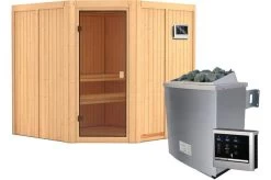 KARIBU Sauna Kotka, Fichtenholz 68 Mm, Eckeinstieg, Ca. 3,1m² -Gartenmöbel Geschäft 2 20243 3.jpg