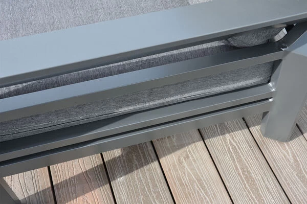 OUTFLEXX 2-Sitzer Sofa, Anthrazit, Olefin/Alu 4 OUTFLEXX 2-Sitzer Sofa, Anthrazit, Olefin/Alu – Bild 2