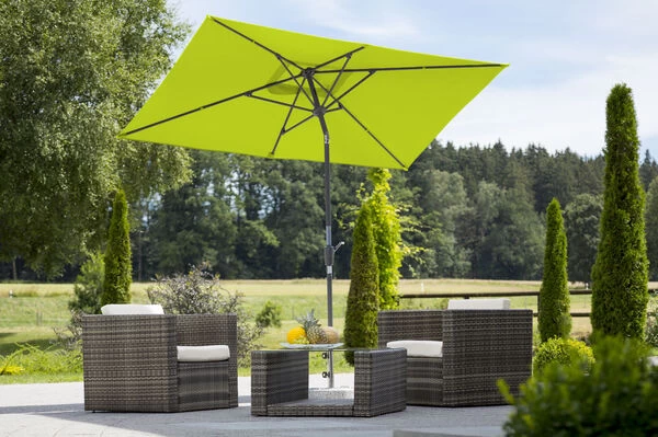 Schneider® SCHNEIDER Tunis Mittelstockschirm, Apfelgrün, Rechteckig, 270 X 150 Cm 4 Schneider® SCHNEIDER Tunis Mittelstockschirm, Apfelgrün, Rechteckig, 270 X 150 Cm – Bild 2