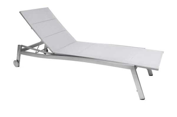 STERN Allround Rollenliege, Silber, Edelstahl/Textil, 200x71x40 Cm, Gepolstert, Verstellbare Rückenlehne 4 STERN Allround Rollenliege, Silber, Edelstahl/Textil, 200x71x40 Cm, Gepolstert, Verstellbare Rückenlehne – Bild 2