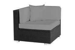 OUTFLEXX Eckelement, Schwarz, Polyrattan, Inkl. Polster Und Kissen, Wasserfeste Kissenbox -Gartenmöbel Geschäft 2 2392 6 BOX.jpg