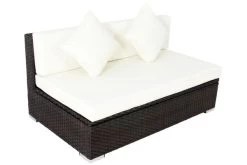 OUTFLEXX 2-Sitzer Mittelelement, Braun, Polyrattan, 140x85x70cm, Inkl. Polster, Wasserfeste Kissenbox 7 OUTFLEXX 2-Sitzer Mittelelement, Braun, Polyrattan, 140x85x70cm, Inkl. Polster, Wasserfeste Kissenbox -Gartenmöbel Geschäft 2 2393 16 BOX.jpg