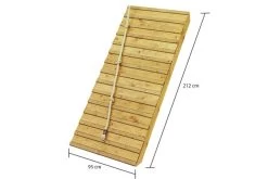 KARIBU Benjamin Stelzenhaus, Terragrau, Nordische Fichte, 198x244x309cm, Mit Rutsche Rot Und Holzrampe 11 KARIBU Benjamin Stelzenhaus, Terragrau, Nordische Fichte, 198x244x309cm, Mit Rutsche Rot Und Holzrampe -Gartenmöbel Geschäft 30416 14 03.jpg