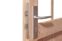 KARIBU Gartenhaus Kastorf 6, Naturbelassen, Fichtenholz 28mm, 305 X 274 X 222 Cm, Flachdach, Inkl. Oberlicht -Gartenmöbel Geschäft 30463 1 03.jpg