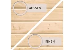 KARIBU Gartenhaus Kastorf 6, Naturbelassen, Fichtenholz 28mm, 612 X 274 X 222 Cm, Flachdach, Anbau 3,2m -Gartenmöbel Geschäft 30467 1 04.jpg