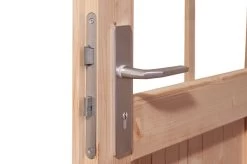 KARIBU Gartenhaus Kastorf 7, Terragrau, Fichtenholz 28mm, 702 X 244 X 222 Cm, Flachdach, Anbau 3,2m -Gartenmöbel Geschäft 30467 4 03.jpg