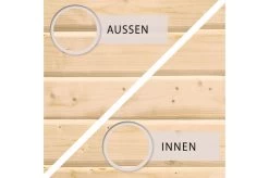 KARIBU Gartenhaus Kastorf 7, Naturbelassen, Fichtenholz 28mm, 702 X 244 X 222 Cm, Flachdach, Anbau 3,2m Mit Rückwand -Gartenmöbel Geschäft 30468 3 04.jpg