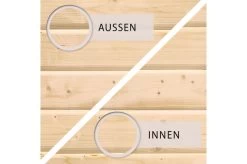 KARIBU Gartenhaus Kastorf6 , Naturbelassen, Fichtenholz 28mm, 612 X 274 X 222 Cm, Flachdach, Anbau 3,2m Mit Rück- Und Seitenwand -Gartenmöbel Geschäft 30469 1 04.jpg