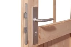 KARIBU Gartenhaus Theres 3, Naturbelassen, Fichtenholz 28mm, 270 X 244 X 242 Cm, Satteldach, Massivholzdach -Gartenmöbel Geschäft 30470 1 03.jpg