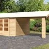 KARIBU Gartenhaus Theres 7, Naturbelassen, Fichtenholz 28mm, 648 X 304 X 250 Cm, Satteldach, Inkl. Dachausbauelement -Gartenmöbel Geschäft 30471 3 01.jpg