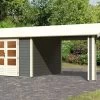 KARIBU Gartenhaus Theres 7, Terragrau, Fichtenholz 28mm, 648 X 304 X 250 Cm, Satteldach, Inkl. Dachausbauelement -Gartenmöbel Geschäft 30471 4 01.jpg