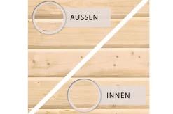 KARIBU Gartenhaus Theres 7, Naturbelassen, Fichtenholz 28mm, 947 X 304 X 250 Cm, Satteldach, 2 Dachausbauelemente -Gartenmöbel Geschäft 30472 3 06.jpg