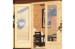 KARIBU Gartenhaus Radeburg 1, Naturbelassen, Fichtenholz 40mm, 346 X 309 X 229,5 Cm, Pultdach, Massivholzdach -Gartenmöbel Geschäft 30473 1 03.jpg