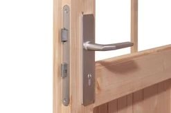 KARIBU Gartenhaus Radeburg 1, Naturbelassen, Fichtenholz 40mm, 664 X 309 X 229,5 Cm, Pultdach, Anbau 3,3m Mit Rückwand -Gartenmöbel Geschäft 30475 1 03.jpg