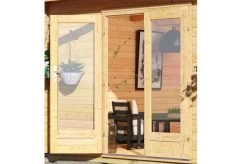 KARIBU Gartenhaus Radeburg 4, Naturbelassen, Fichtenholz 40mm, 528 X 368 X 231 Cm, Flachdach, Inkl. 2 Drehkippfenster -Gartenmöbel Geschäft 30476 5 03.jpg