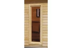 KARIBU Gartenhaus Radeburg 4, Naturbelassen, Fichtenholz 40mm, 528 X 368 X 231 Cm, Flachdach, Inkl. 2 Drehkippfenster -Gartenmöbel Geschäft 30476 5 06.jpg