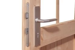 KARIBU Gartenhaus Radeburg 2, Naturbelassen, Fichtenholz 40mm, 724 X 309 X 229,5 Cm, Pultdach, Anbau 3,3m -Gartenmöbel Geschäft 30477 1 03.jpg