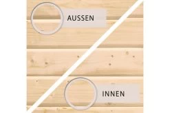 KARIBU Gartenhaus Radeburg 2, Naturbelassen, Fichtenholz 40mm, 724 X 309 X 229,5 Cm, Pultdach, Anbau 3,3m -Gartenmöbel Geschäft 30477 1 06.jpg