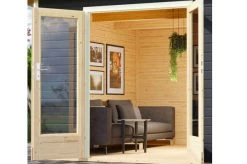 KARIBU Terrassenhaus Radeburg 5, Terragrau, Fichtenholz 38mm, 560 X 368 X 254 Cm, Flachdach -Gartenmöbel Geschäft 30482 2 03.jpg