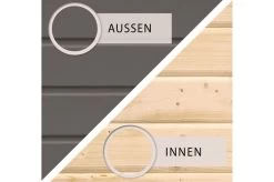 KARIBU Gartenhaus Askola 3, Terragrau, Fichtenholz 19mm, 528,5 X 217 X 211 Cm, Flachdach, Seitlicher Anbau 2,8m Mit Rückwand -Gartenmöbel Geschäft 30540 4 04.jpg