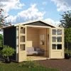 KARIBU Gartenhaus Amberg 3, Terragrau, Fichtenholz 19mm, 272 X 186 X 209 Cm, Satteldach, Doppelflügeltür -Gartenmöbel Geschäft 30553 1 01.jpg