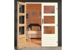 KARIBU Gartenhaus Bastrup 5, Anthrazit, Fichtenholz 28mm, 297 X 297 X 222 Cm, Pultdach, Eco Doppelflügeltür -Gartenmöbel Geschäft 30562 4 02.jpg