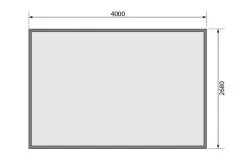 KARIBU Mittelwandhaus Mühlentrup 2, Terragrau, Fichtenholz 19mm, 428 X 272 X 212 Cm, Flachdach -Gartenmöbel Geschäft 30572 2 07.jpg