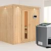 KARIBU Sodin Sauna , Naturbelassen, Fichte, 210x184x202 Cm, Fronteinstieg, Energiespartür U. Kranz,Ofen 4,5 KW Bio Ext. Strg. -Gartenmöbel Geschäft 30676 3 01.jpg