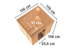 KARIBU Sodin Sauna , Naturbelassen, Fichte, 196x170x198 Cm, Fronteinstieg, Graphitfarbene Tür, Ofen 4,5 KW Integr. Str. 17 KARIBU Sodin Sauna , Naturbelassen, Fichte, 196x170x198 Cm, Fronteinstieg, Graphitfarbene Tür, Ofen 4,5 KW Integr. Str. -Gartenmöbel Geschäft 30679 1 05.jpg