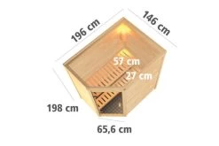 KARIBU Svea Sauna , Naturbelassen, Fichte, 196x146x198 Cm, Graphitfarbene Tür, Ofen 4,5 KW Ext. Strg. Easy -Gartenmöbel Geschäft 30737 2 05.jpg