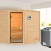 KARIBU Tilda Sauna , Naturbelassen, Fichte, 195x195x187 Cm,SETOfen 4,5 KW Bio Ext. Strg. Easy -Gartenmöbel Geschäft 30771 3 01.jpg