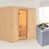 KARIBU Tromsö Sauna , Naturbelassen, Fichte, 196x178x198 Cm,SETOfen 4,5 KW Integr. Strg. -Gartenmöbel Geschäft 30774 1 01.jpg