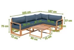 OUTFLEXX Ecklounge, Dunkelgrau, FSC-Akazienholz/Textil, Für 5 Personen, Inkl. Tisch Und Polster -Gartenmöbel Geschäft 30790 05.jpg
