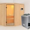 KARIBU Carin Sauna, Naturbelassen, Fichte, 196 X 151 X 198 Cm, Eckeinstieg,mit Klarglastür SETmit Ofen 4,5 KW Ext. Strg. Easy 2 KARIBU Carin Sauna, Naturbelassen, Fichte, 196 X 151 X 198 Cm, Eckeinstieg,mit Klarglastür SETmit Ofen 4,5 KW Ext. Strg. Easy -Gartenmöbel Geschäft 30931 2 01.jpg