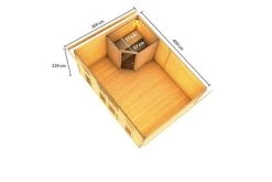 KARIBU Mainburg 4 Saunahaus, Naturbelassen, Fichte, 490x368x229 Cm, SET A Mit Doppelflügeltür Und Vorraum -Gartenmöbel Geschäft 31323 1 05.jpg