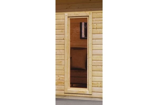 KARIBU Mainburg 4 Saunahaus, Naturbelassen, Fichte, 490x368x229 Cm, SET A Mit Doppelflügeltür, Vorraum Und 9 KW Bio-Ofen 15 KARIBU Mainburg 4 Saunahaus, Naturbelassen, Fichte, 490x368x229 Cm, SET A Mit Doppelflügeltür, Vorraum Und 9 KW Bio-Ofen – Bild 13