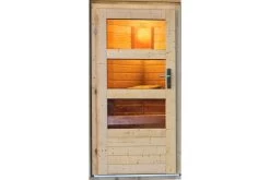 KARIBU Pelle Saunahaus, Naturbelassen, Fichte, 231x231x227 Cm, Mit 9 KW Ofen Ext. Steuerung -Gartenmöbel Geschäft 31396 2 03.jpg