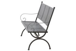 MBM Bank Romeo, Marone, Schmiedeeisen Verzinkt, Pulverbeschichtet, 3-Sitzer, 171x101x68 Cm -Gartenmöbel Geschäft 3 10896.jpg