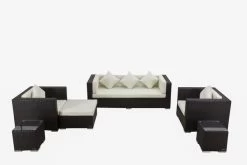OUTFLEXX Loungemöbel-Set, Braun, Polyrattan, Für 6 Personen, Wasserfeste Kissenbox -Gartenmöbel Geschäft 3 1303 BOX A.jpg