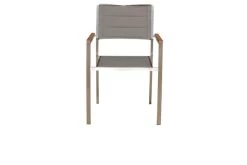 OUTFLEXX Stuhl, Taupe, Edelstahl/Textilene, Padded, Armlehnen Aus FSC-Teakholz, 62x56,5x86cm -Gartenmöbel Geschäft 3 13516.jpg