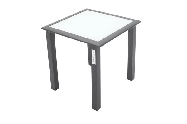 VILLANA 2er-Set Sonnenliegen, Anthrazit/grau, Alu/Textil, 198x66x32cm, Mit Beistelltisch 45x45cm 8 VILLANA 2er-Set Sonnenliegen, Anthrazit/grau, Alu/Textil, 198x66x32cm, Mit Beistelltisch 45x45cm – Bild 6