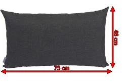 STERN Holly Rückenkissen Zu Bank/Liege, Dunkelgrau, Textil, 75x46x30 Cm -Gartenmöbel Geschäft 3 15891 2.jpg