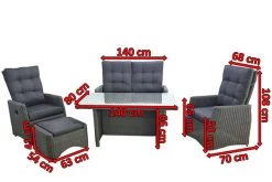 SUNNY SMART Roseville Loungegruppe, Rustic-vintage, Für 4 Personen, Inkl. Polster -Gartenmöbel Geschäft 3 16519.jpg