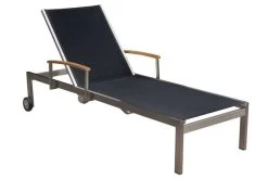 OUTFLEXX Sonnenliegen-Set, Schwarz, Edelstahl/FSC-Teak, 195,5x74x35cm, Mit Armlehnen, Inkl. Beistelltisch 45x45cm 9 OUTFLEXX Sonnenliegen-Set, Schwarz, Edelstahl/FSC-Teak, 195,5x74x35cm, Mit Armlehnen, Inkl. Beistelltisch 45x45cm -Gartenmöbel Geschäft 3 16545.jpg