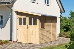 KARIBU Gartenhaus Wandlitz, Fichtenholz 19 Mm, Pultdach -Gartenmöbel Geschäft 3 17863 3.jpg