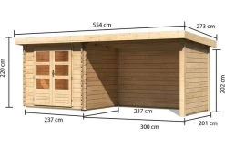 KARIBU Gartenhaus Bastrup 2, Fichtenholz 28 Mm -Gartenmöbel Geschäft 3 18031 5.jpg